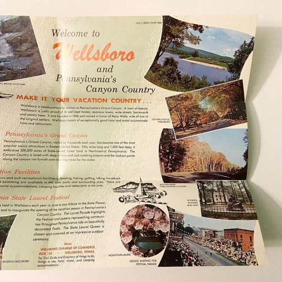 Vintage Grand Canyon Wellsboro Pennsylvania Travel  Brochure - Picture 5 of 8